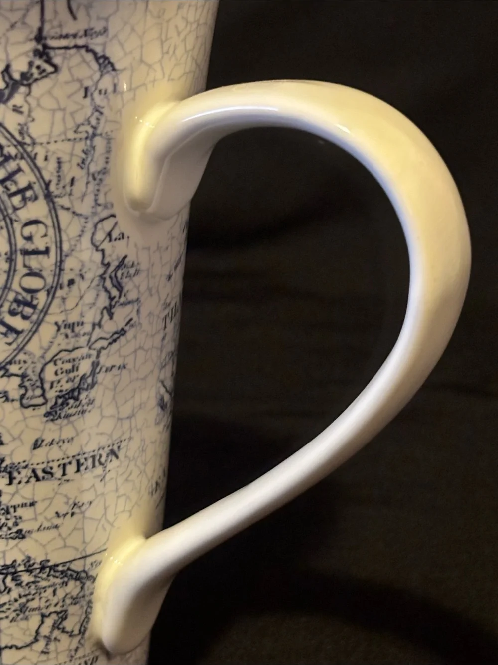 222Fifth Due North Large Ceramic Mug. Nautical Style